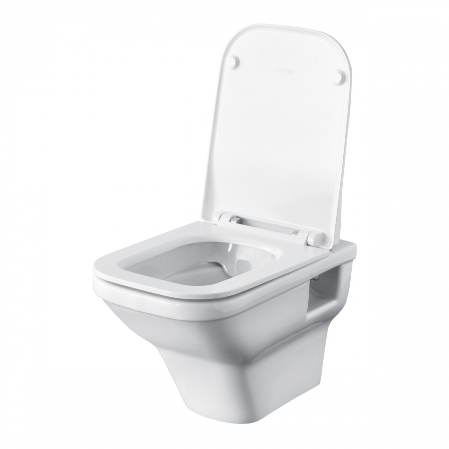 ПЭК ЛАЙН rimless (подв.унитаз+ инсталл.+сид.SC+белая кнопка двойного слива) САНТЕК