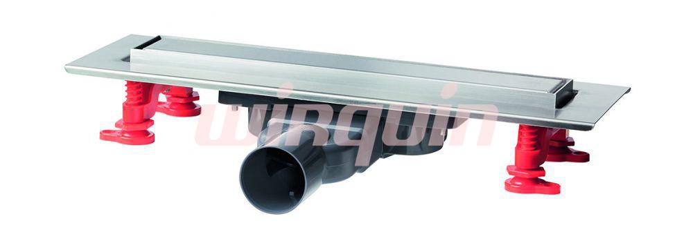 Линейный трап с сухим затвором и сифоном, слим решетка L=300 mm., WIRQUIN