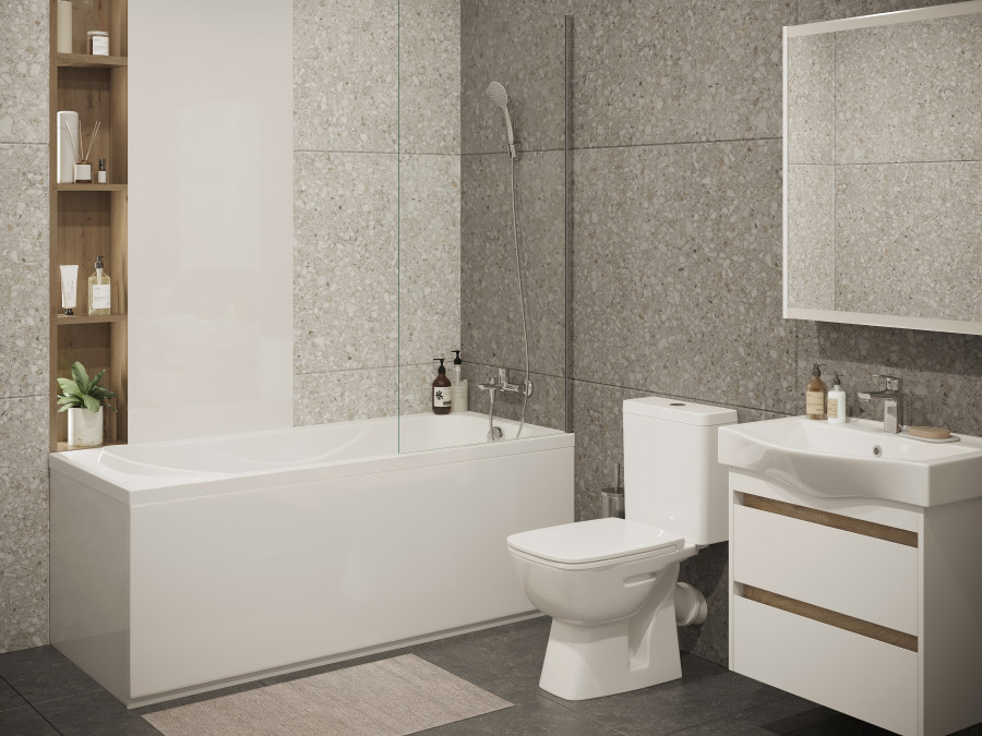 ТЕНЕРИФЕ Ванна акриловая 170х70 см., без монтажного комплекта, САНТЕК