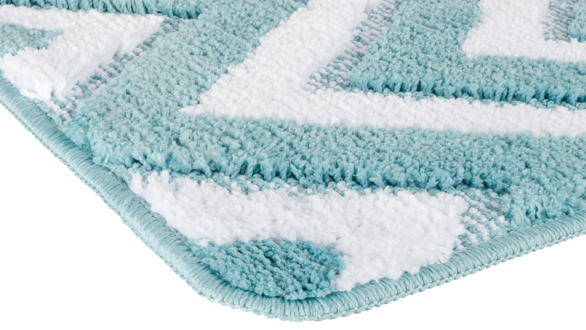 Коврик для ванной Fixsen River 1-ый FX-5004С, голубой, 50х80 см.