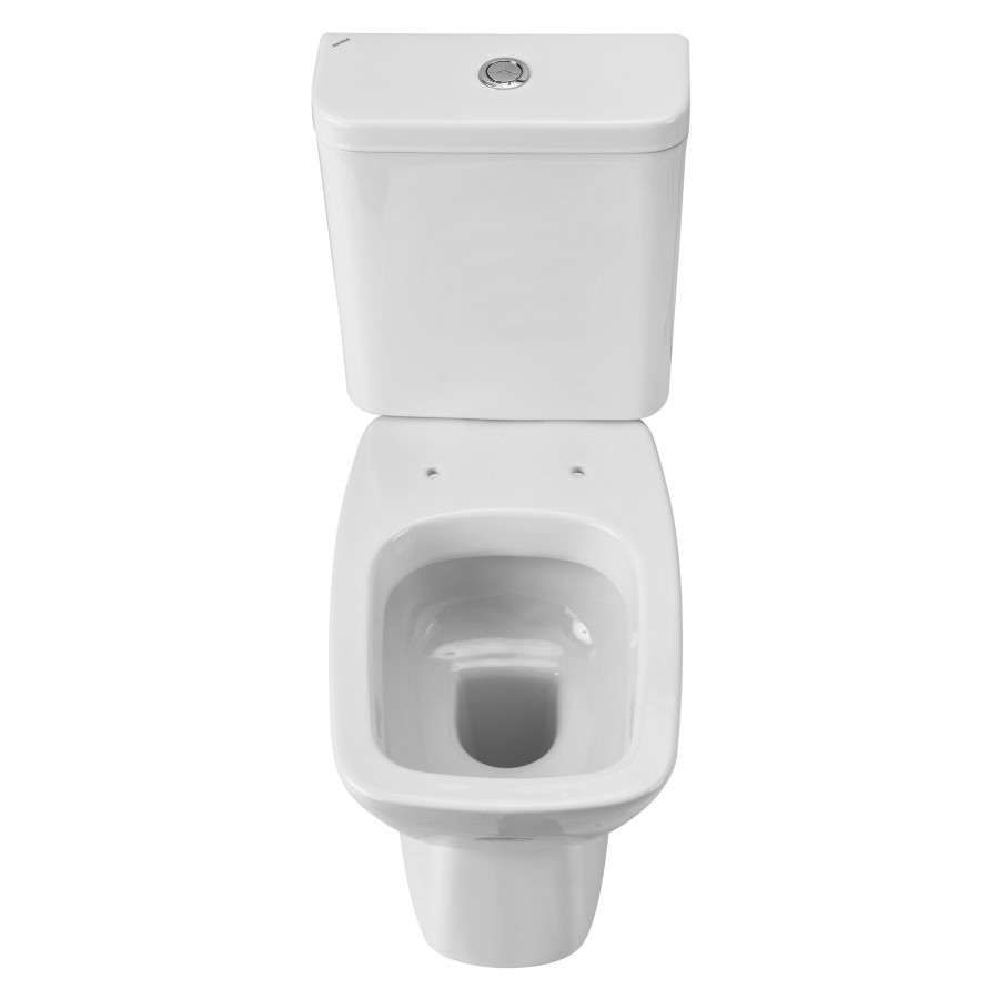 НЕО Унитаз-компакт, горизонт. выпуск, 2-х реж. арматура, сиденье дюропласт. САНТЕК