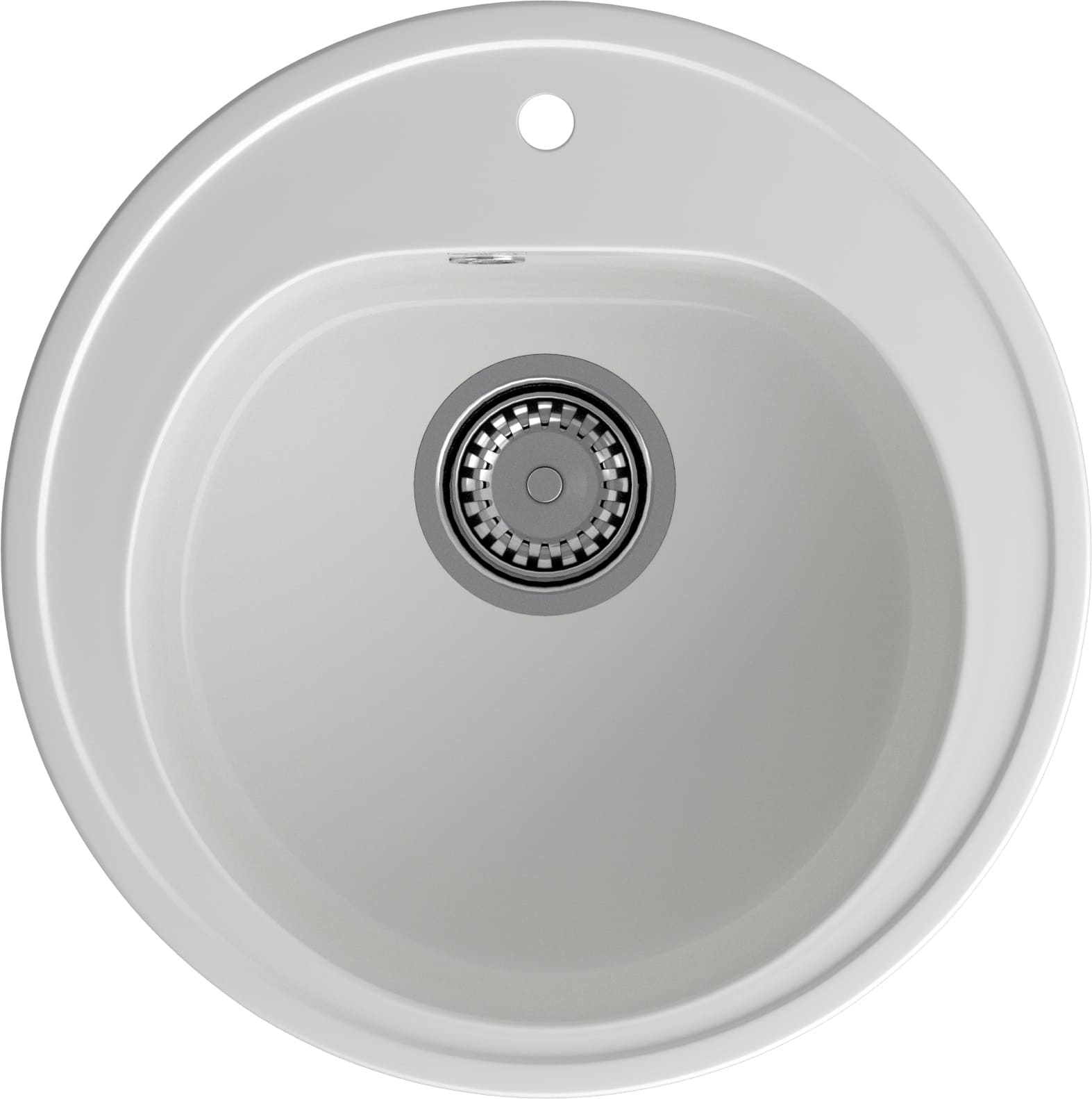 GRANFEST Мойка композит RONDO GF-R--510  508*505 мм  иней  арт.GF-