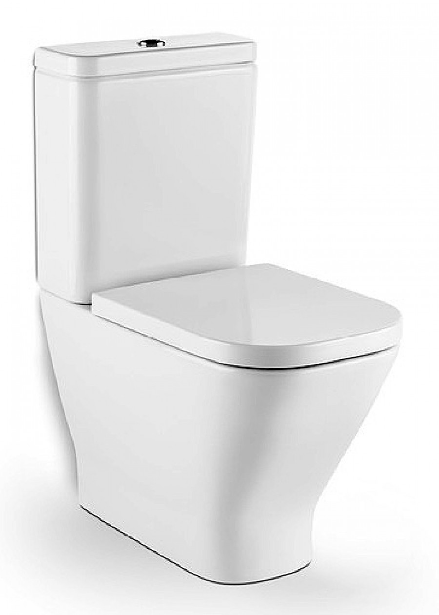 GAP CLEAN RIM Сиденье и крышка для напольного унитаза, дюропласт., белое. ROCA