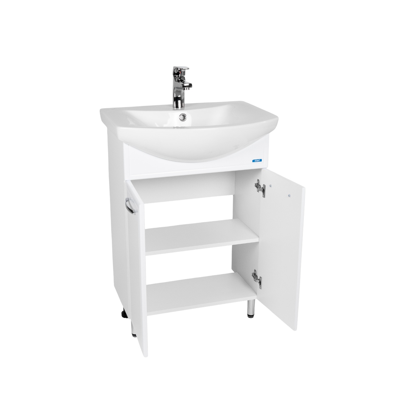 Тумба под раковину VIANT МИЛАН 60 напольная белый (VMIL60BA-T2ST)