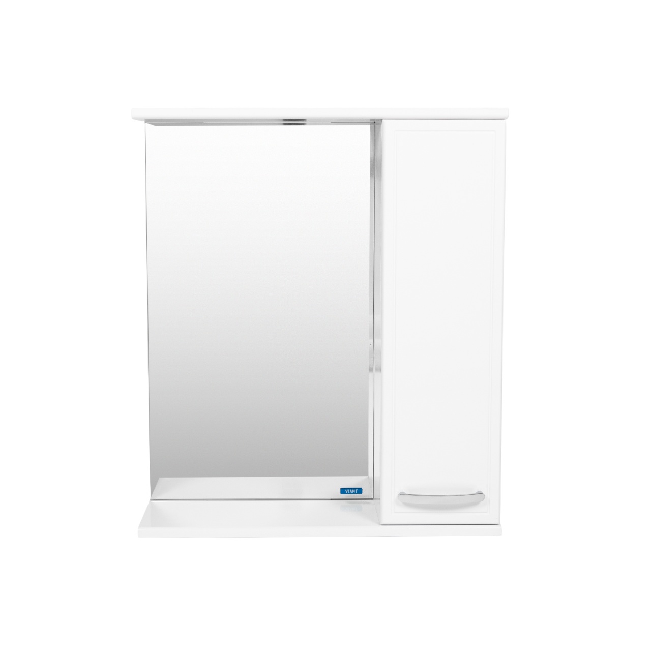 Зеркало со шкафом VIANT МИЛАН 60 подвесное белый (VMIL60-ZSHR)