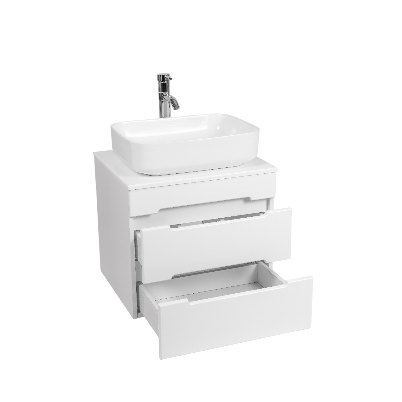 Тумба под раковину VIANT МАРСЕЛЬ 57 подвесная белый (VMAR57N-T2YP)