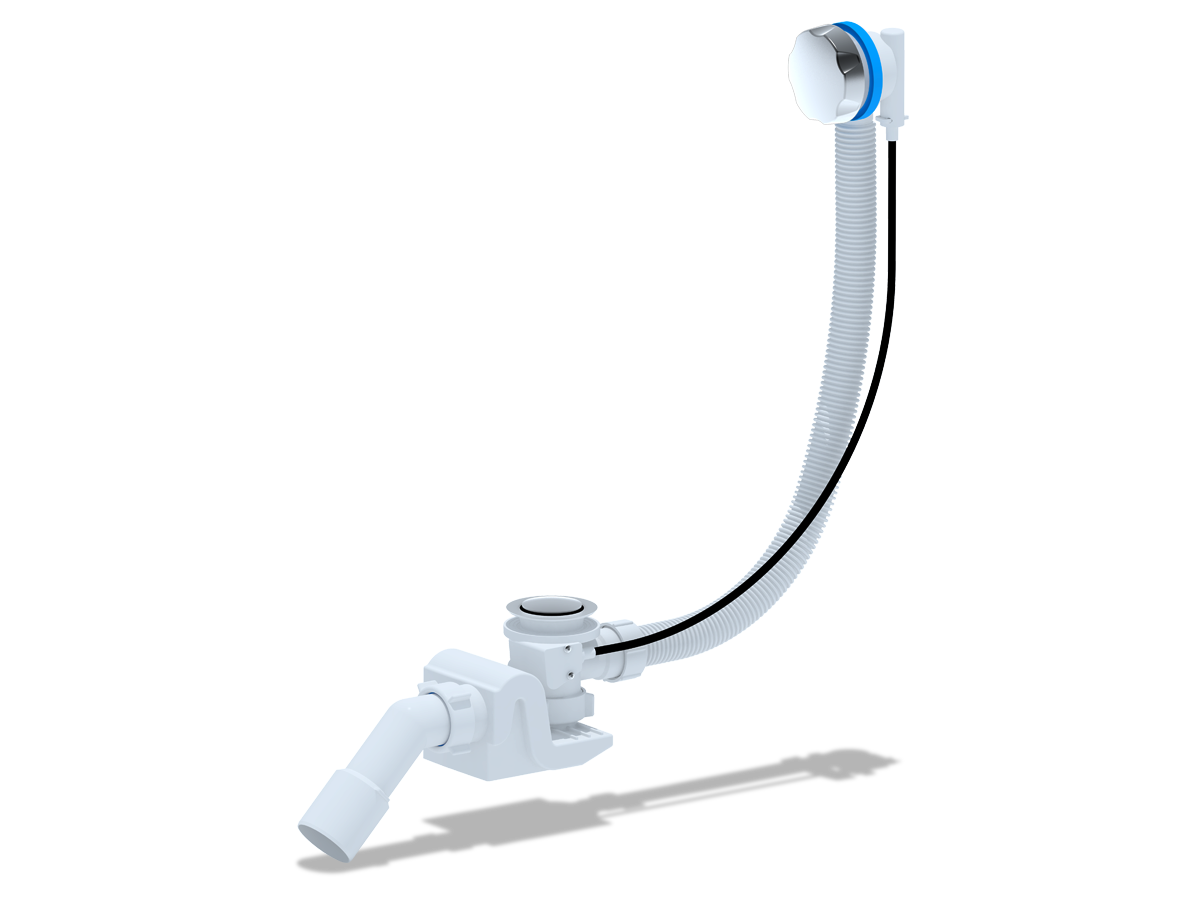 Перелив п/а с сифоном "Бриг" 580 мм (металл), ANI PLAST