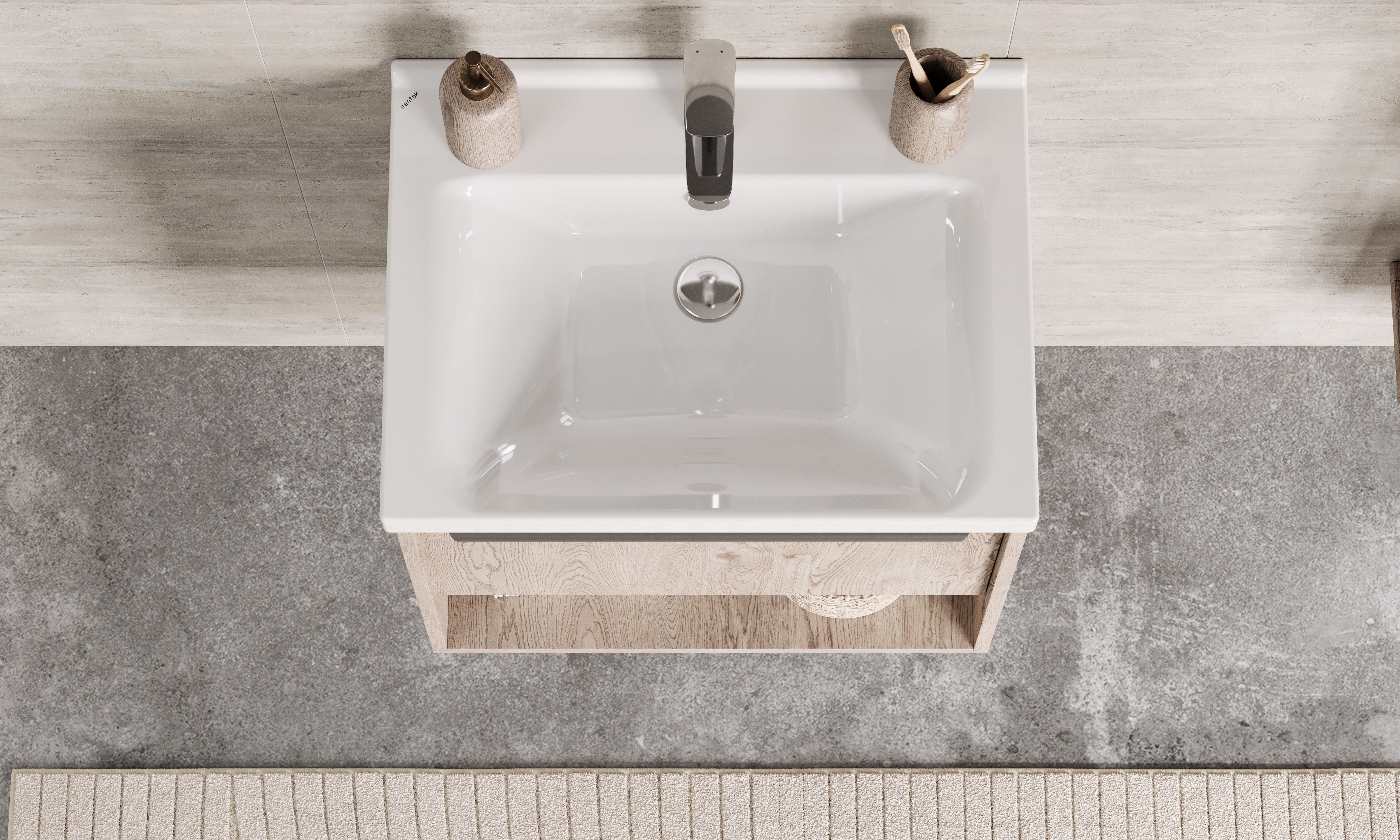 Раковина SANTEK Миранда 60 мебельная белый (WH302421)