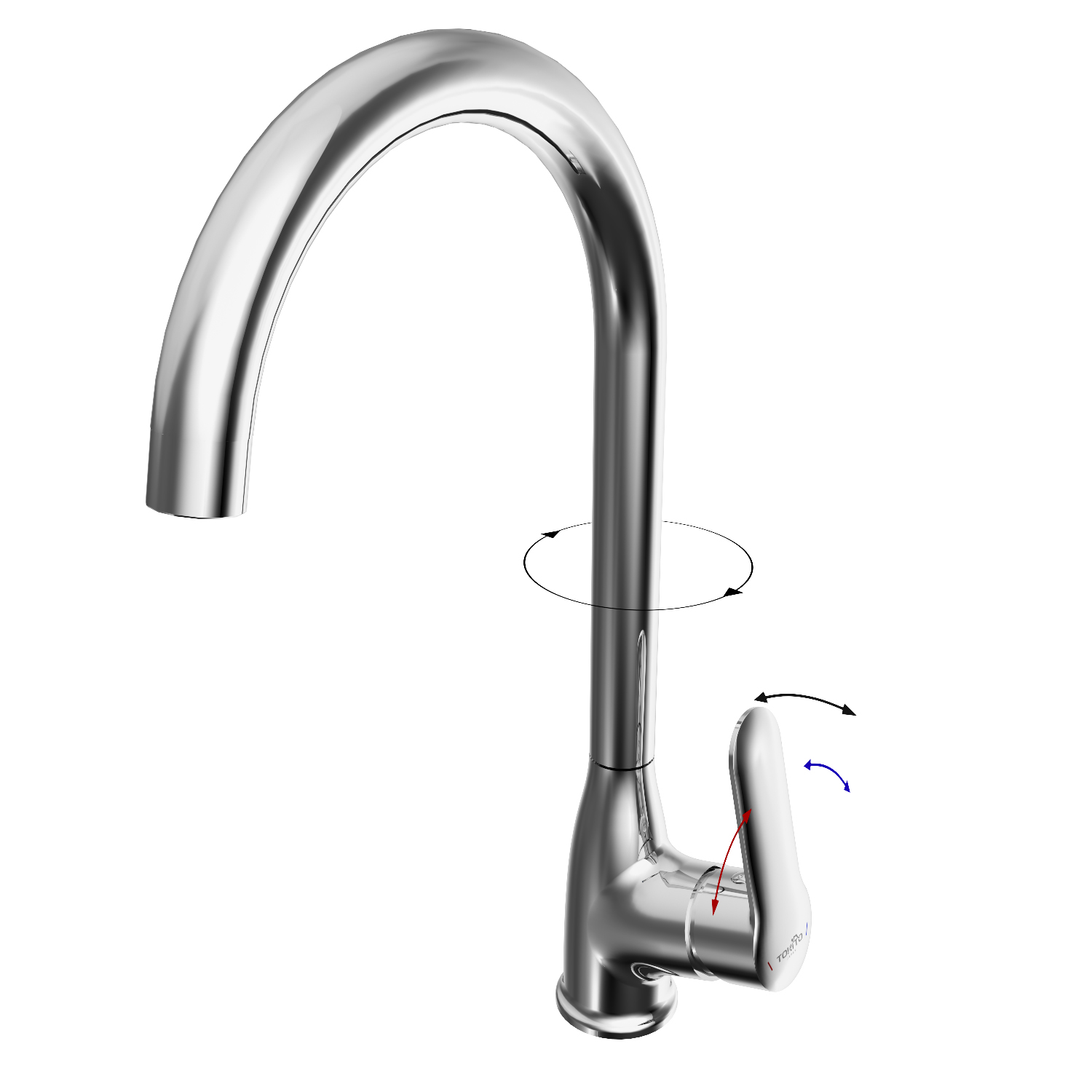 Смеситель для кухни TOKITO KANDA хром (TOK-KAN-1013)