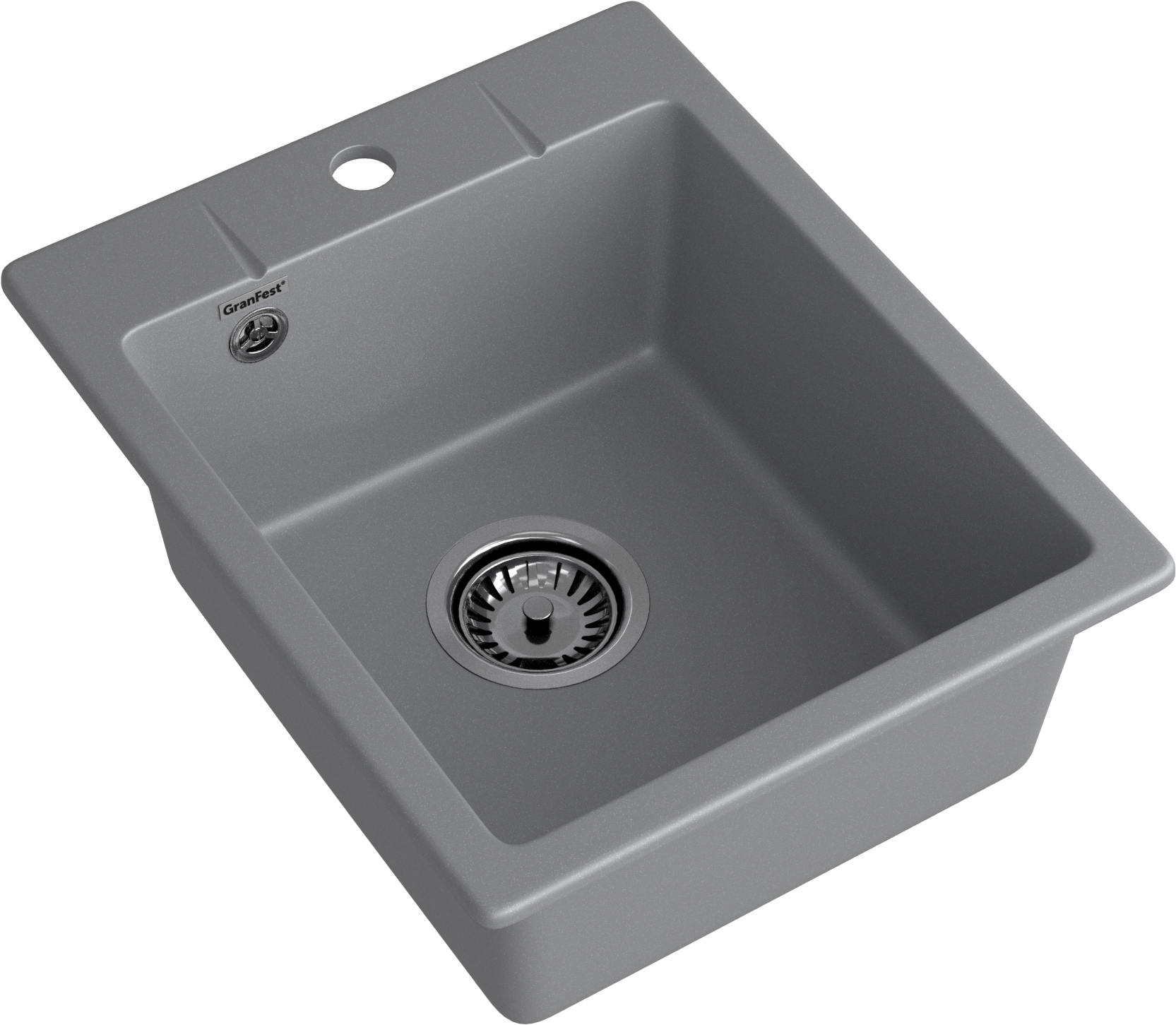 GRANFEST Мойка URBAN 240  1-чаша 400*490мм темно-серый арт.GF-UR-