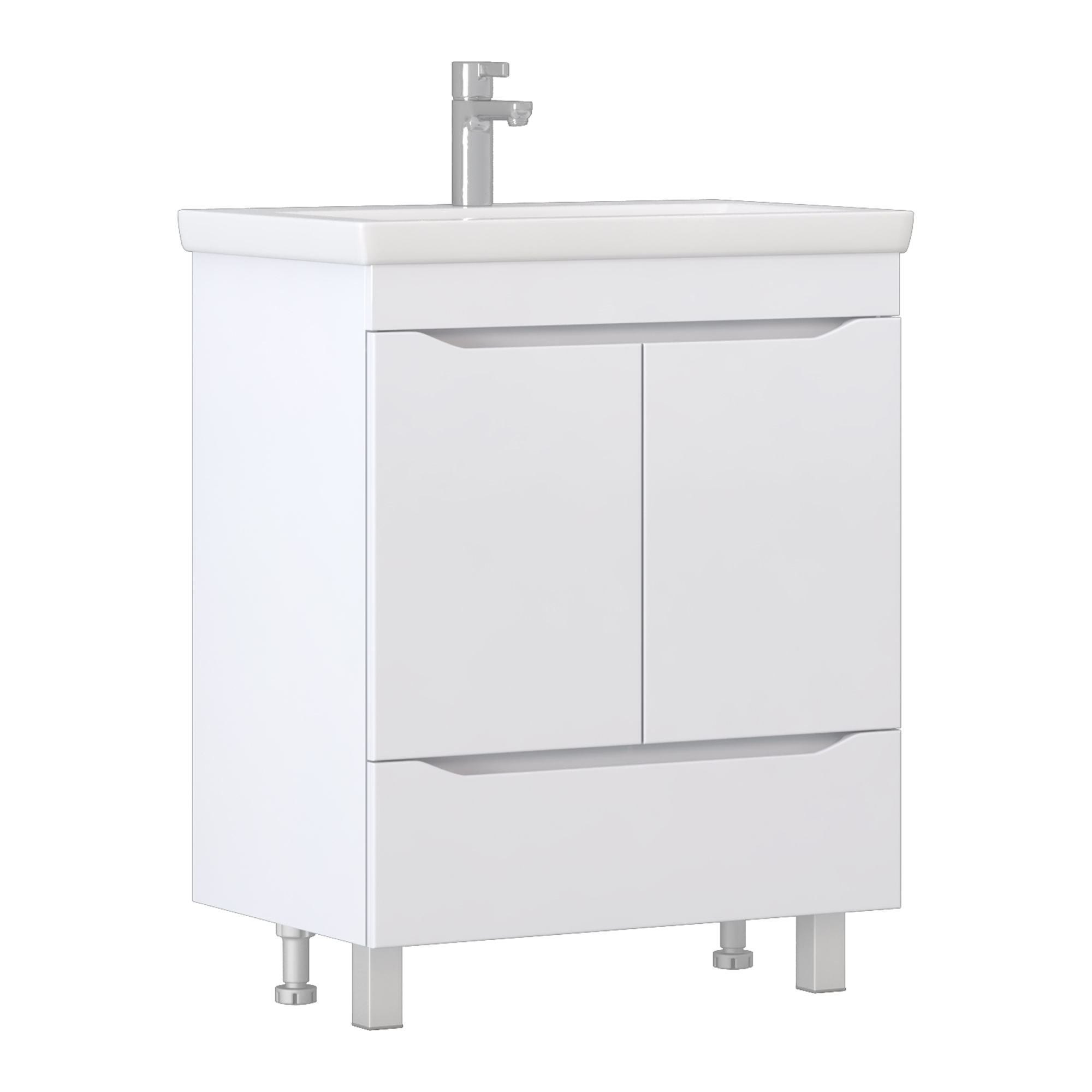 Тумба под раковину VIGO Grani 70 напольная белый (285)