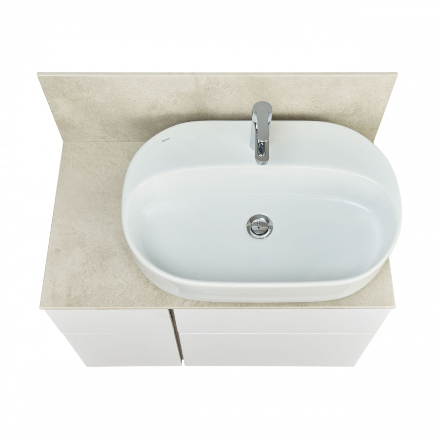 Столешница с панелью МИШЕЛЬ 80, керамогранит, универсальная