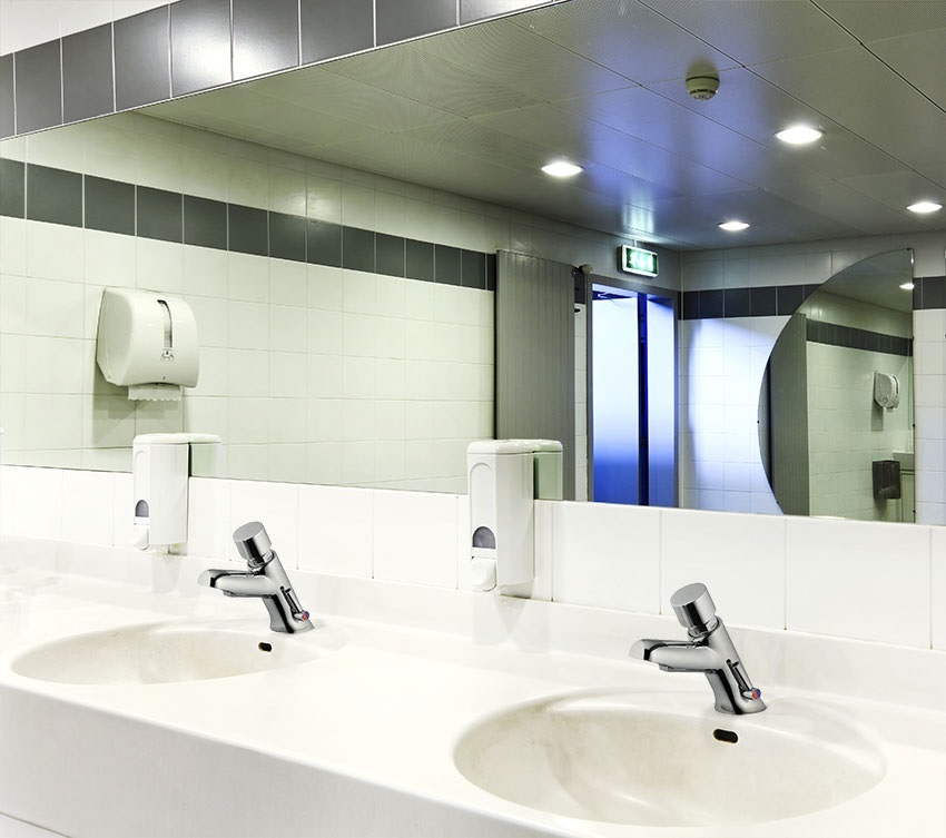 Смеситель нажимной порционный SOLESTOP 7290