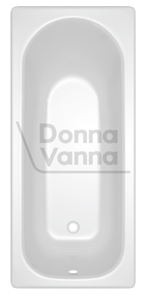 DONNA VANNA Ванна стальная 170x75x40 cм. с опорной подставкой,без ранта,белая орхидея, ф.Аула, ВИЗ