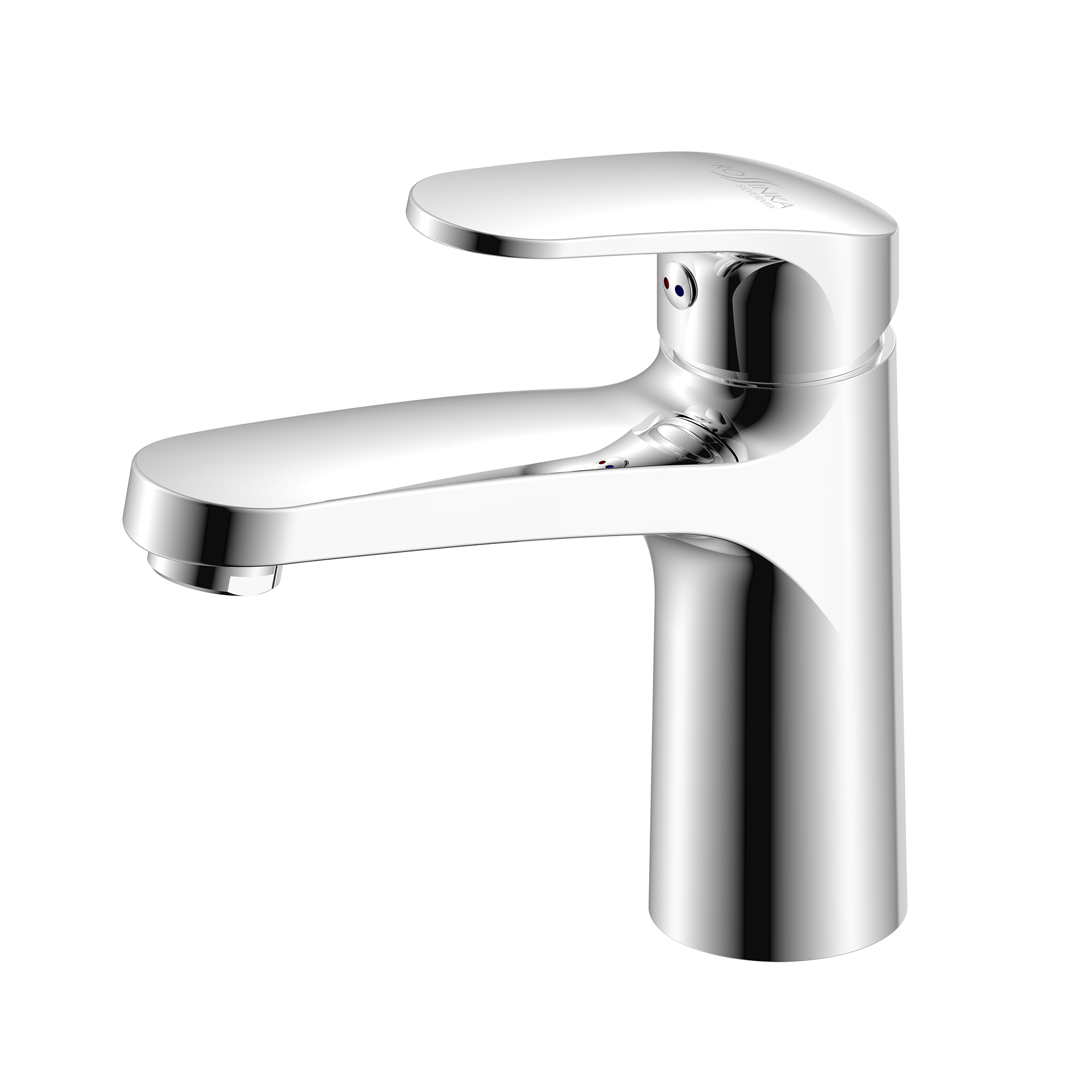 RS45 Смеситель для умывальника, монолит.излив, р/ОД, хром, ROS, RS45-11