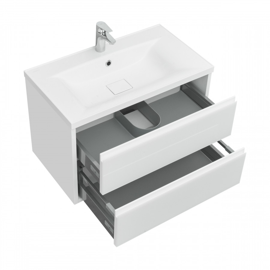 Тумба РИМИНИ 80, бел.гл.(под р-ну VICTORIA-N 80,АЙРИС 80,АЙРИС М 80,ПРЕМЬЕР М 80)