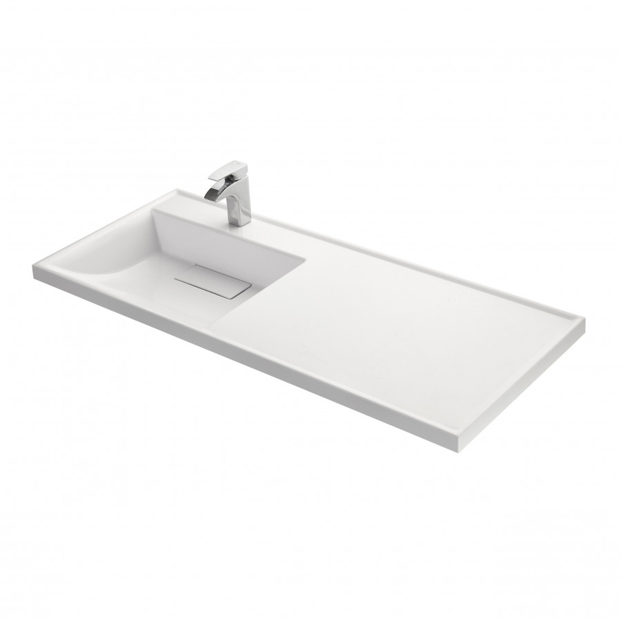 Раковина ЛОНДРИ 120, левая, белая