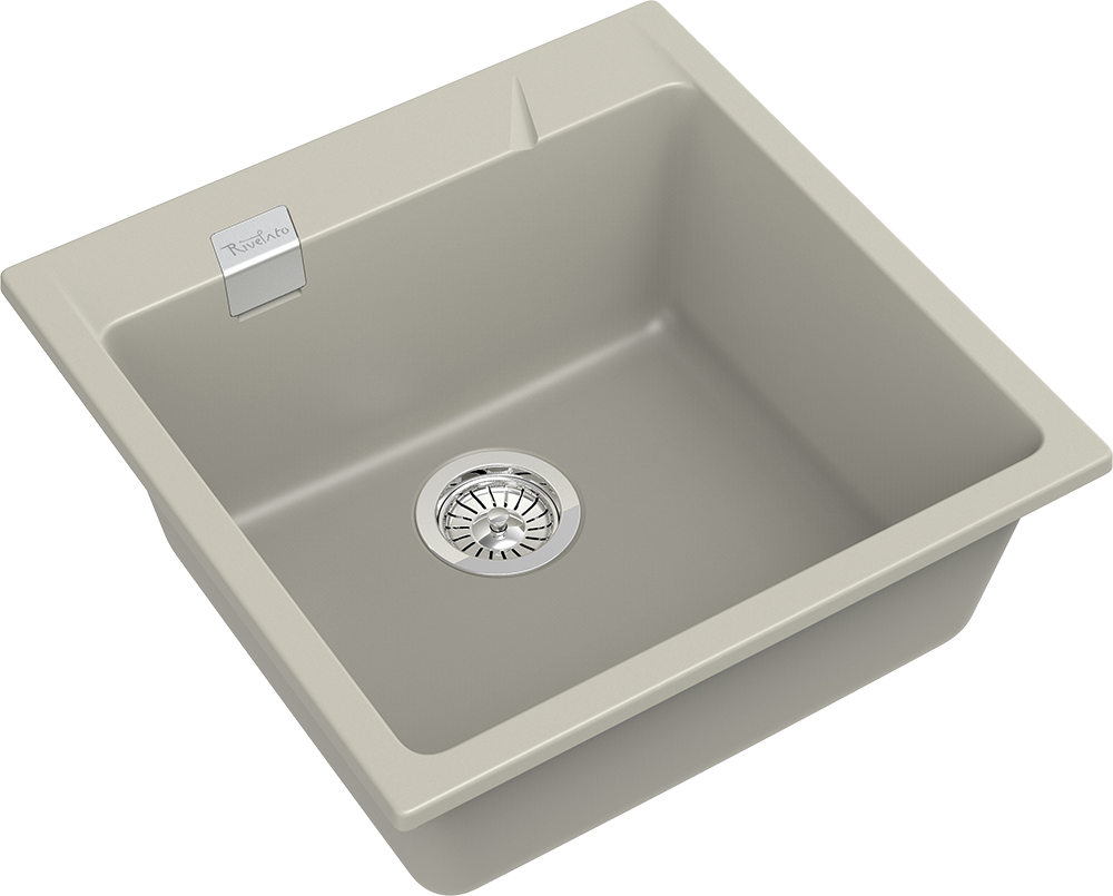 RIVELATO Мойка RAUM 50  1-чаша 500*510мм topazio арт.