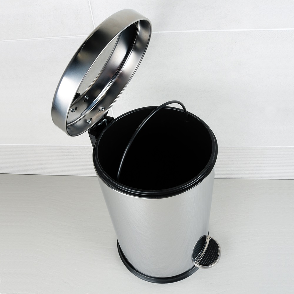 Ведро с крышкой 12 л FIXSEN хром (FX-34024D)