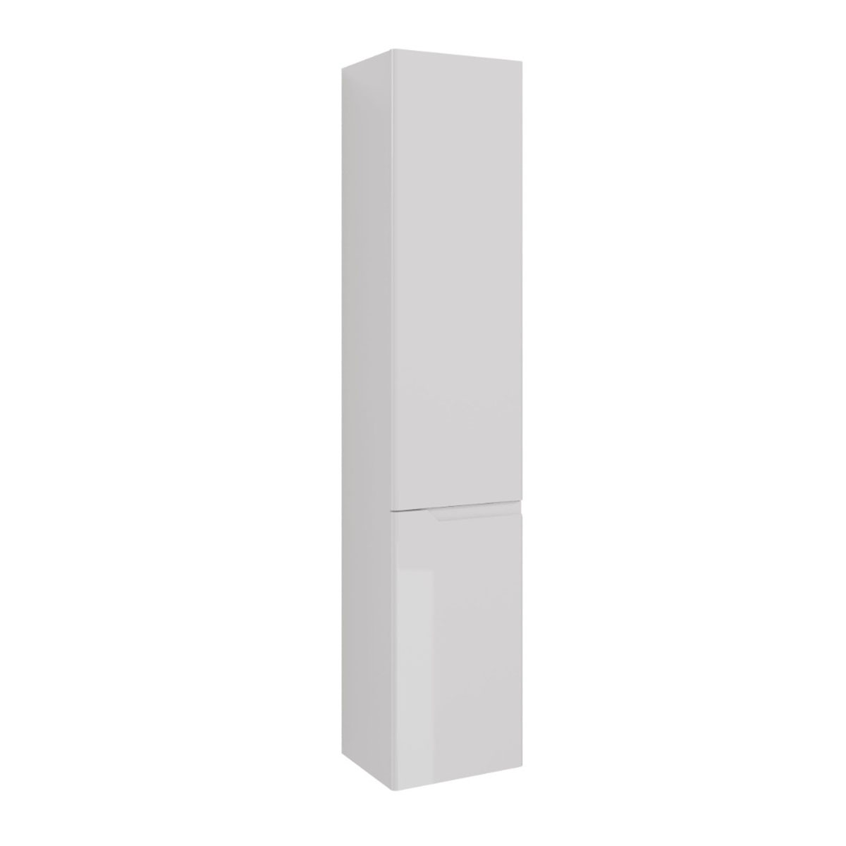 Пенал Lemark MIANO 35 см подвесной/напольный, правый, 2-х дверный, цвет корпуса, фасада: Белый гляне