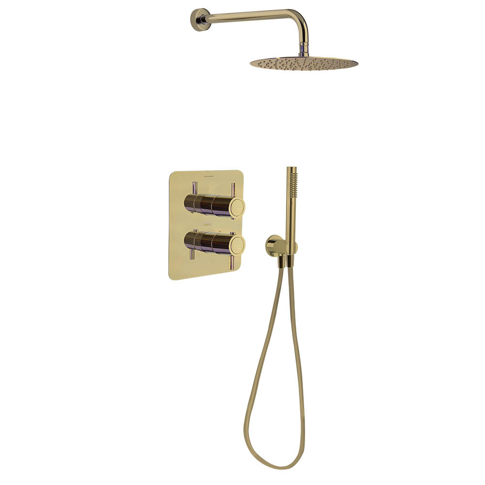 Встраиваемая термостатическая душевая система с тропическим душем и душевым комплектом ODISEA K39870