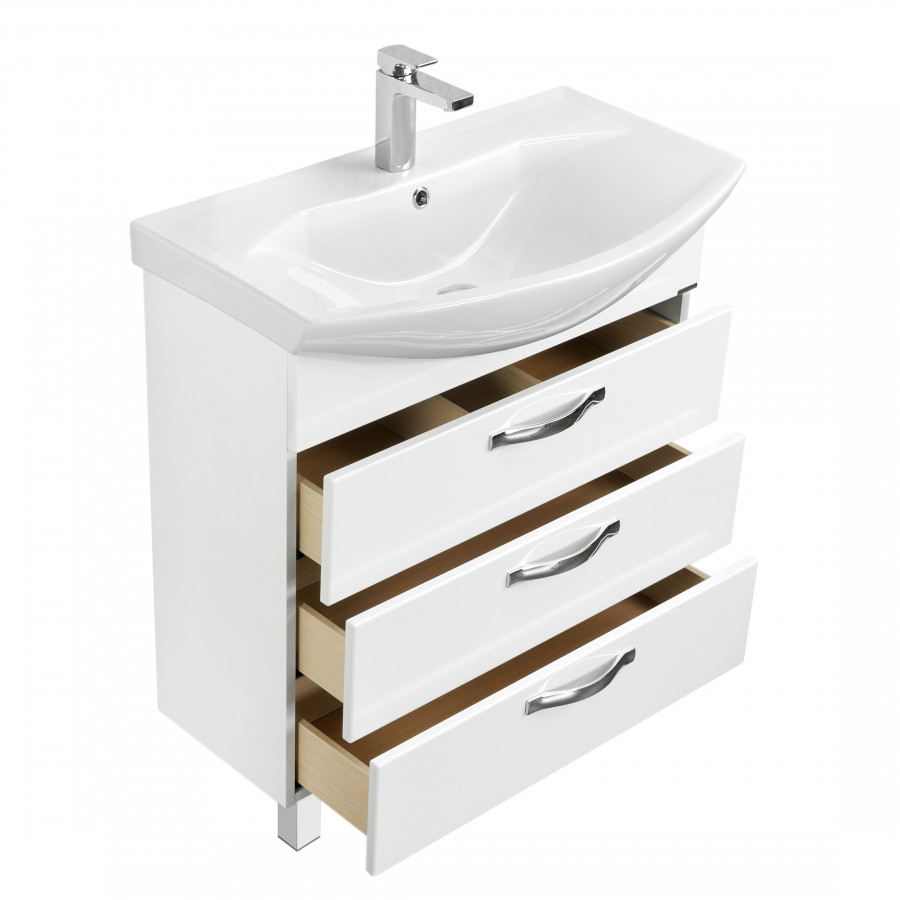 Тумба АРИЯ 65 Н, бел. (под раковину СМАЙЛ 65)