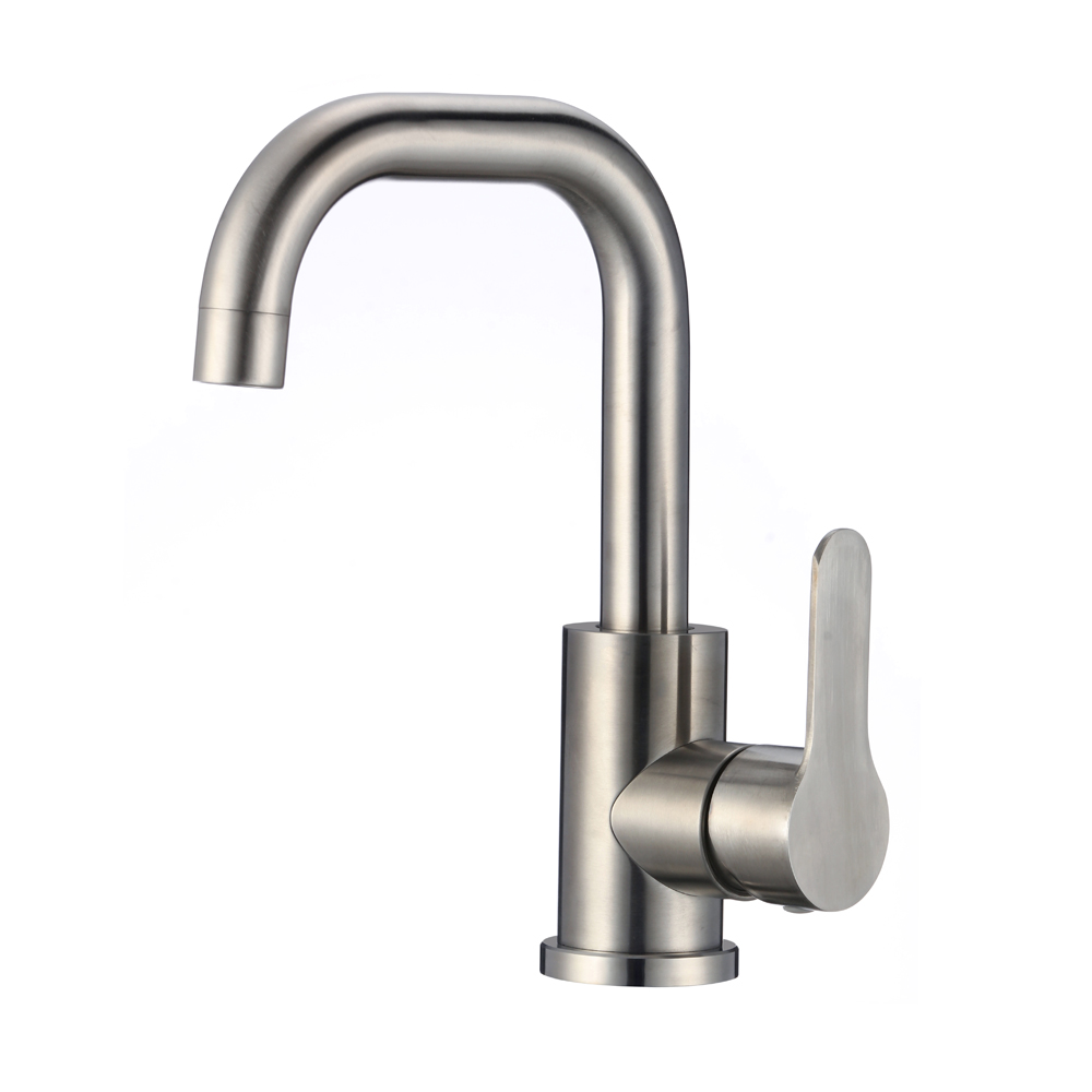 Смеситель для раковины с поворотным изливом из нержавеющей стали EKO, EKO05-250