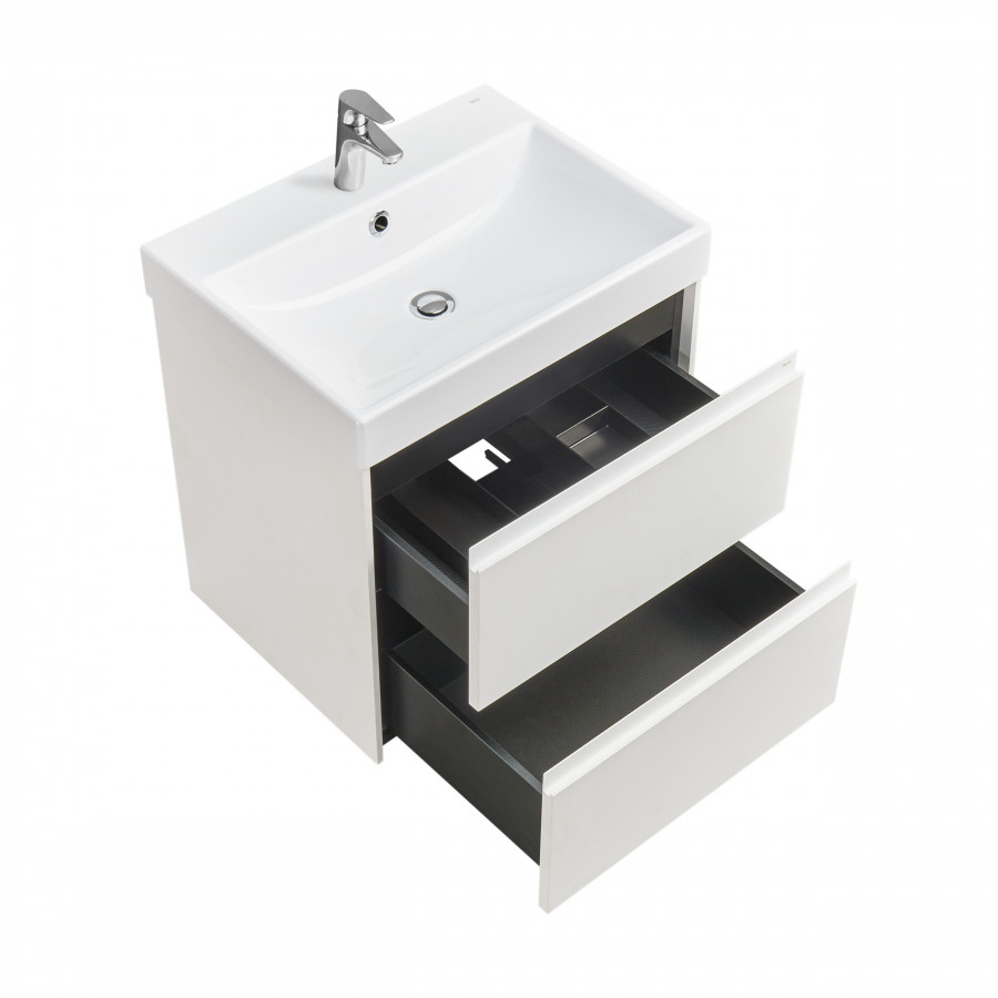 ONA Модуль для раковины 600 мм, 585x450x565 мм, с 2 ящиками, бел. матовый, ROCA