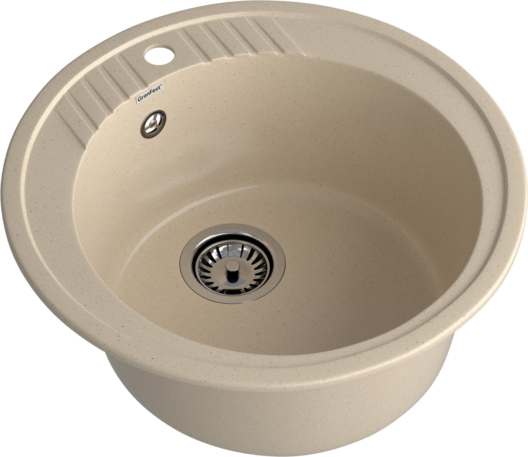 GRANFEST Мойка композит RONDO GF-R--520   D=520 мм, кашемир
