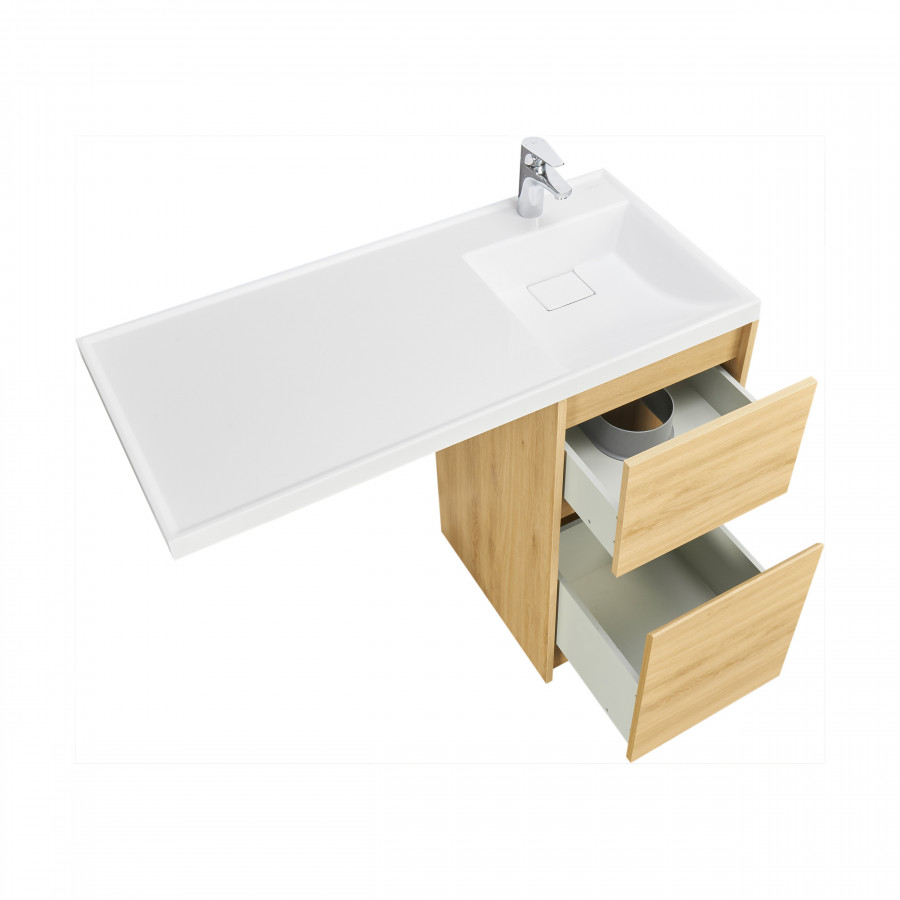 Тумба без фасада ЛОНДРИ 40 (под раковину ЛОНДРИ 105), под с/маш., дуб сантана