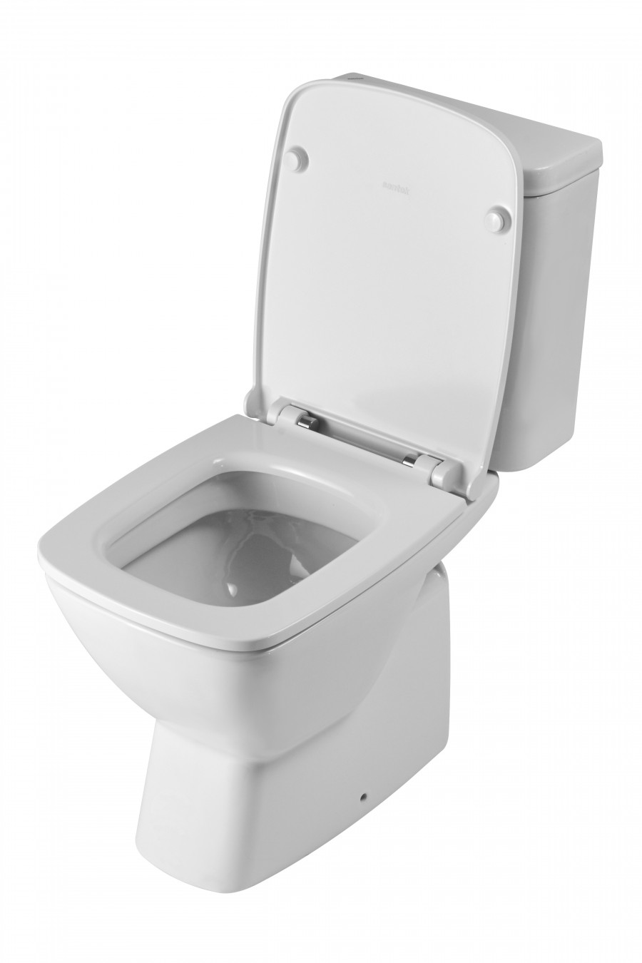 НЕО Унитаз-компакт, горизонт. выпуск, 2-х реж.арматура, сиденье тонкое дюропласт Soft-close, Clip-up