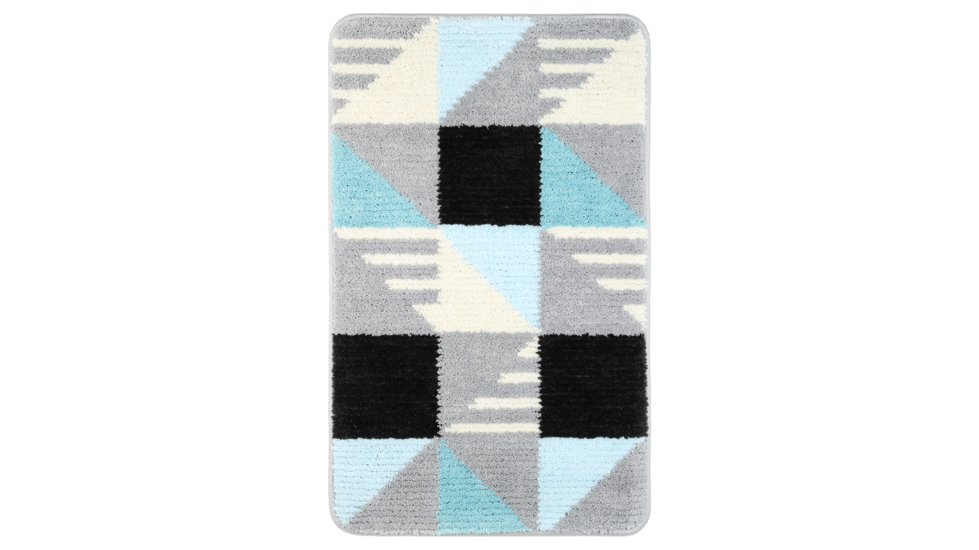 Коврик для ванной Fixsen Visa 1-ый FX-5005Z, серо-бирюзовый, 50х80см 