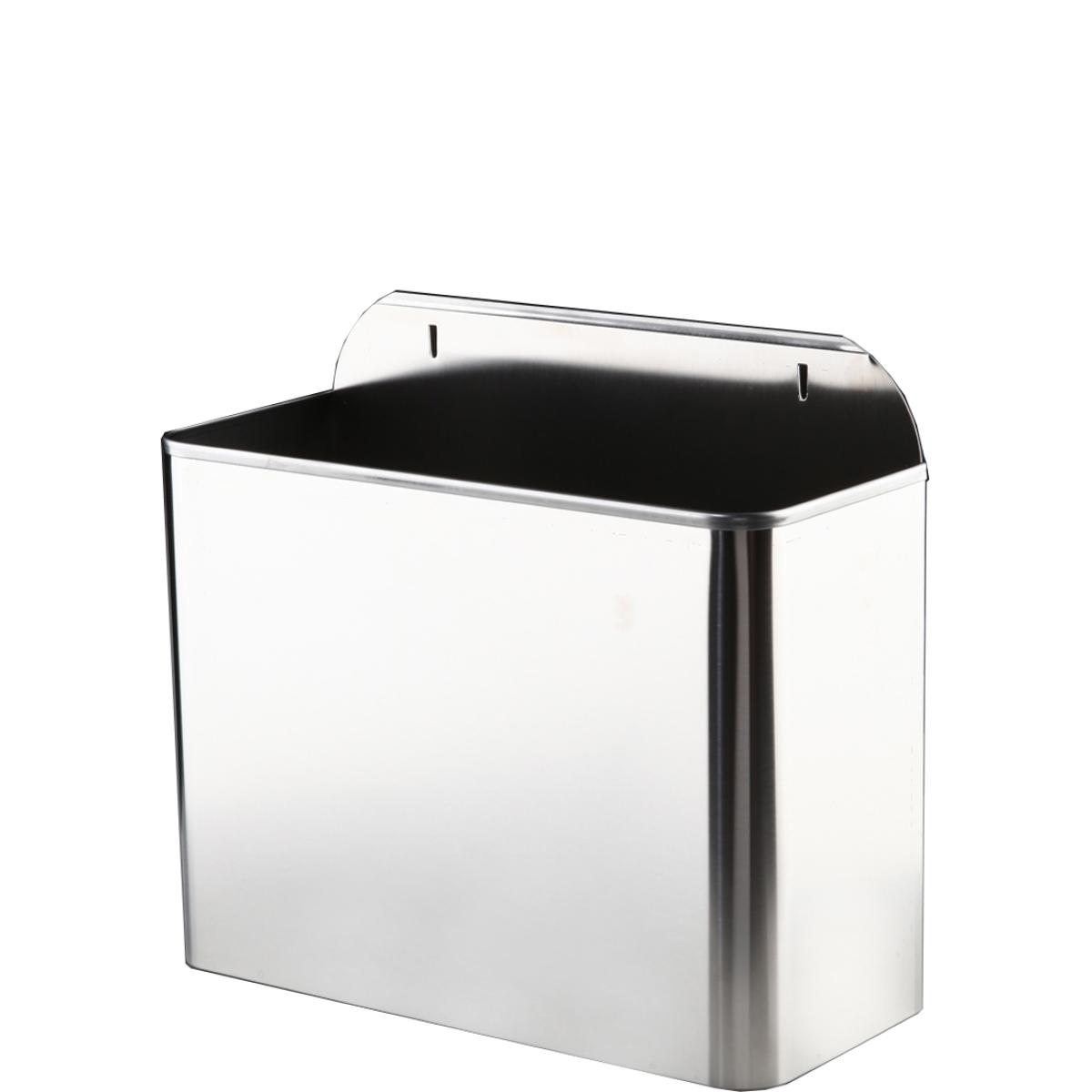 Контейнер для мусора 11л. настенный нерж. сталь НОФЕР РУС 14098.2.RUS матовый