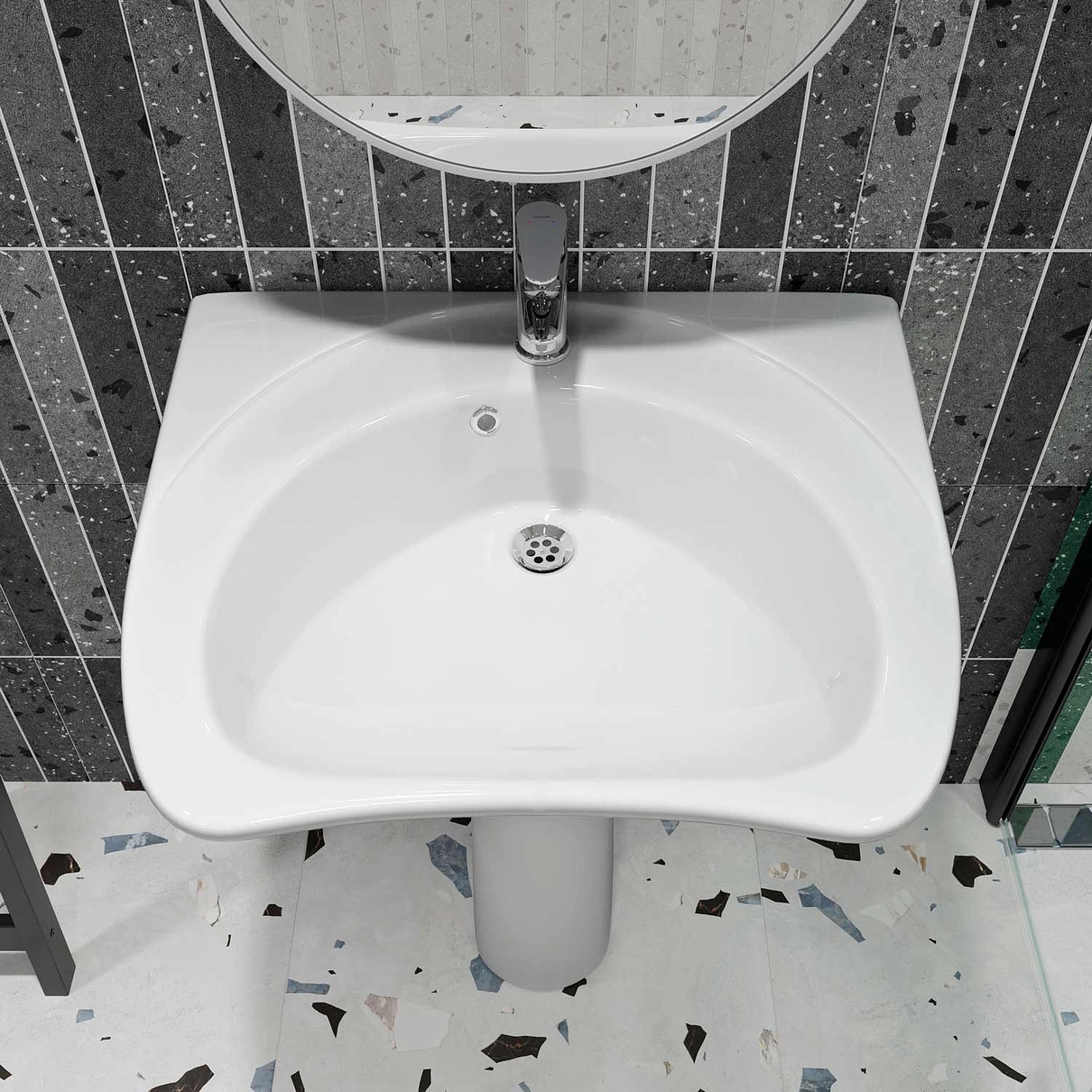 Раковина КЕРАМИН ИНКЛЮЖН 60 белый глянец CDB00021472 (4810531139010)