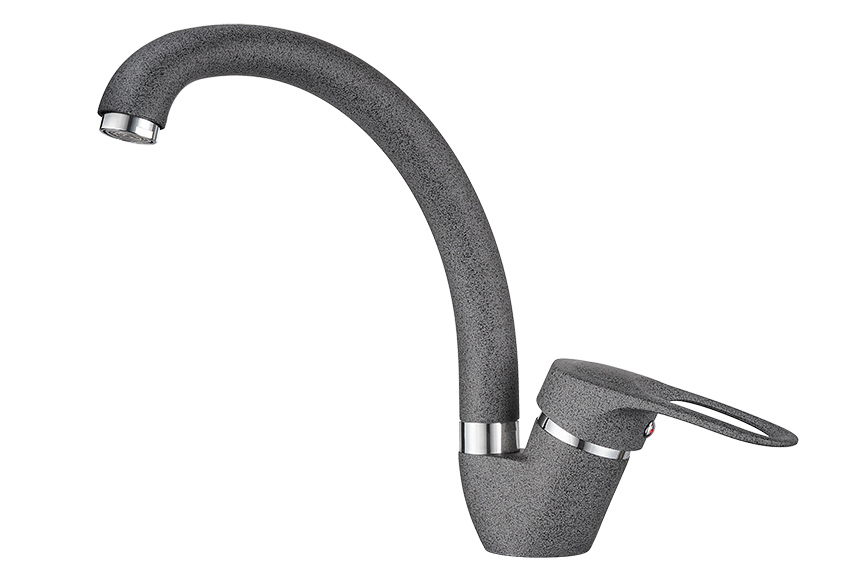 03-ST, ГРАФИТ Смеситель для кухни, сер., GRANULA STANDART