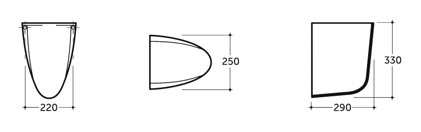 Полупьедестал для раковины КЕРАМИН ЭЛИТ белый глянец CDB00028491 (4810531144168)