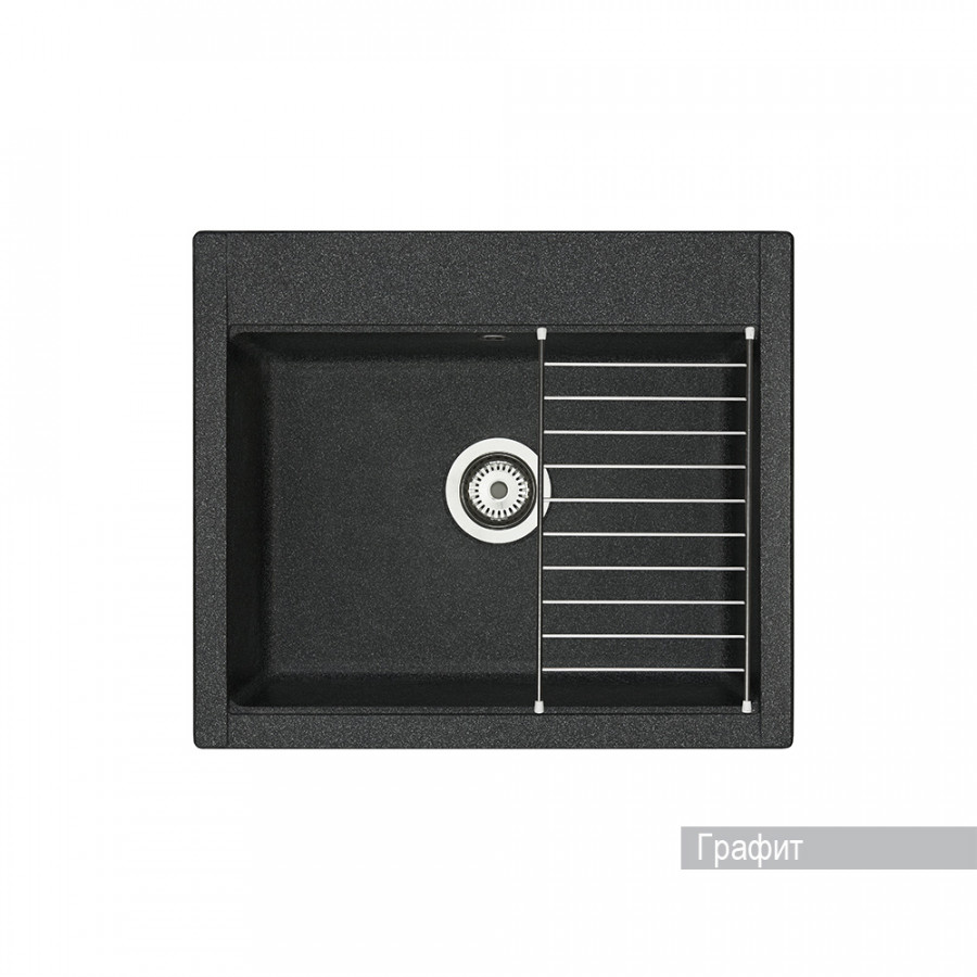 Мойка для кухни  Делия 60 602х517х218 мм, графит