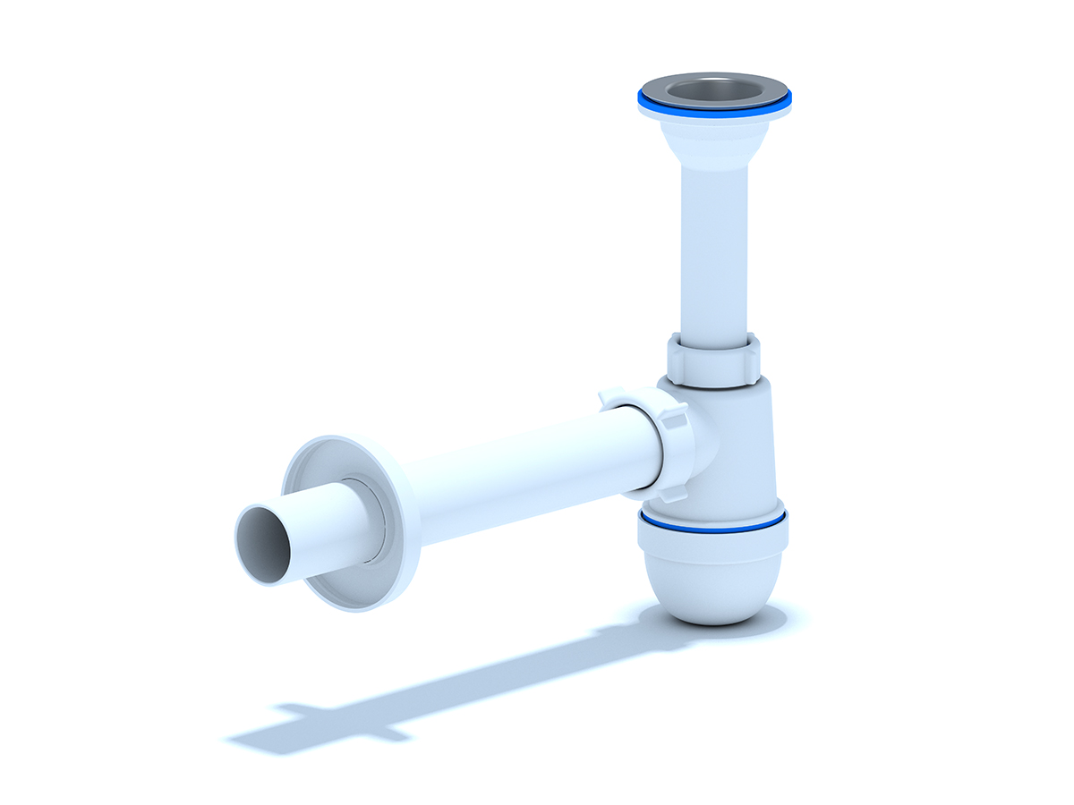 Сифон Ани 1 1/4"* 40с прямой трубой 40 мм, ANI PLAST