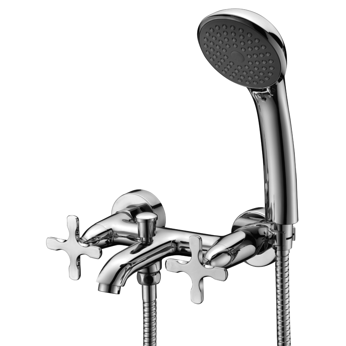 Duetto Смеситель для ванны, монолитный излив 175мм держ.на теле лейка р/ДВ, хром, LM, LM5712C