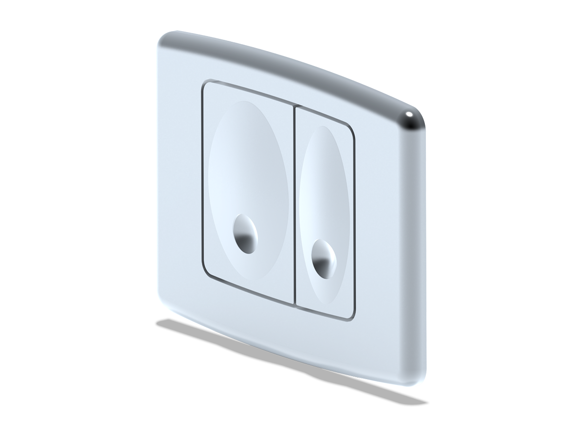 Клавиша для системы скрытойустановки унитаза матов.хром., ANI PLAST