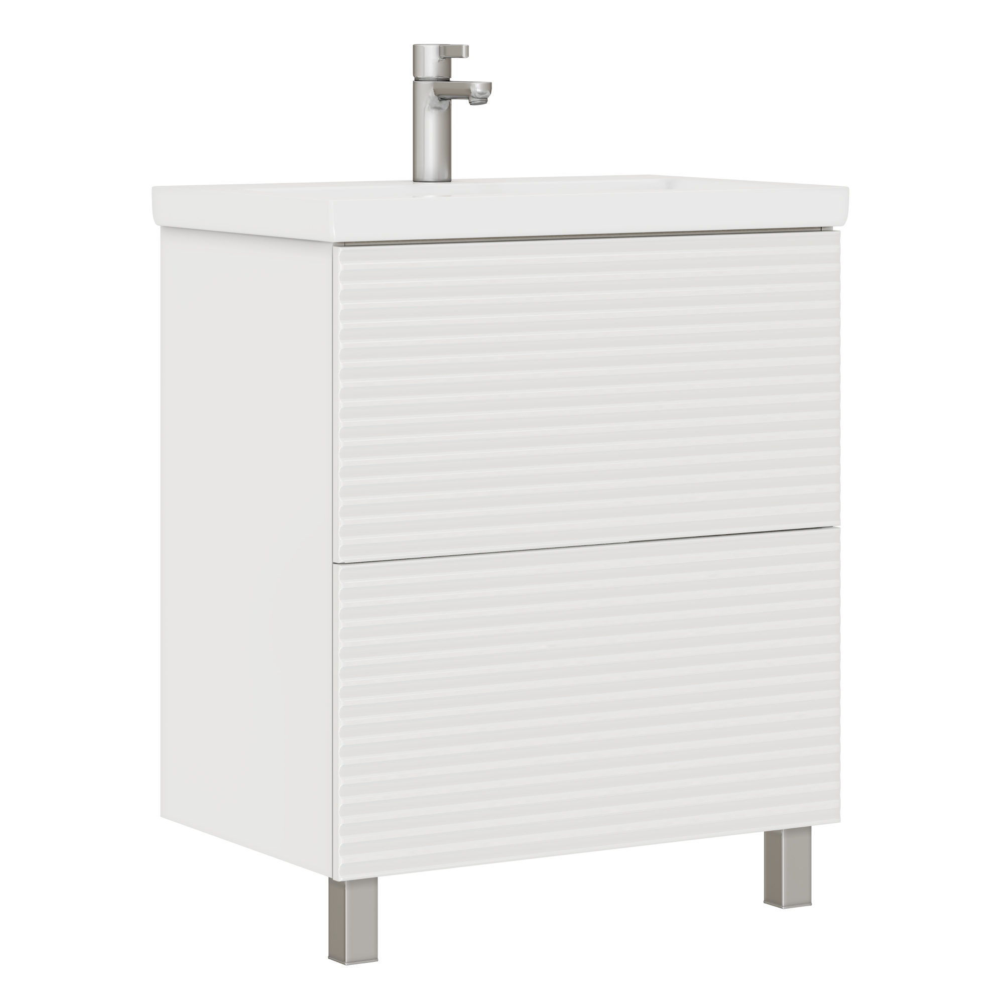 Тумба под раковину VIGO Otti 60-0-2 напольная белый (tn.OTT.MOD.60.2Y)