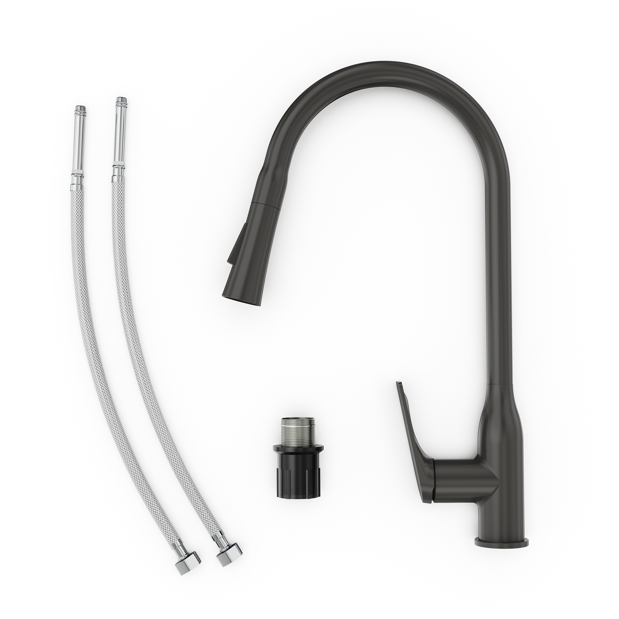 Смеситель для кухни TOKITO MITSUISHI вороненая сталь (TOK-MIT-1013GM)