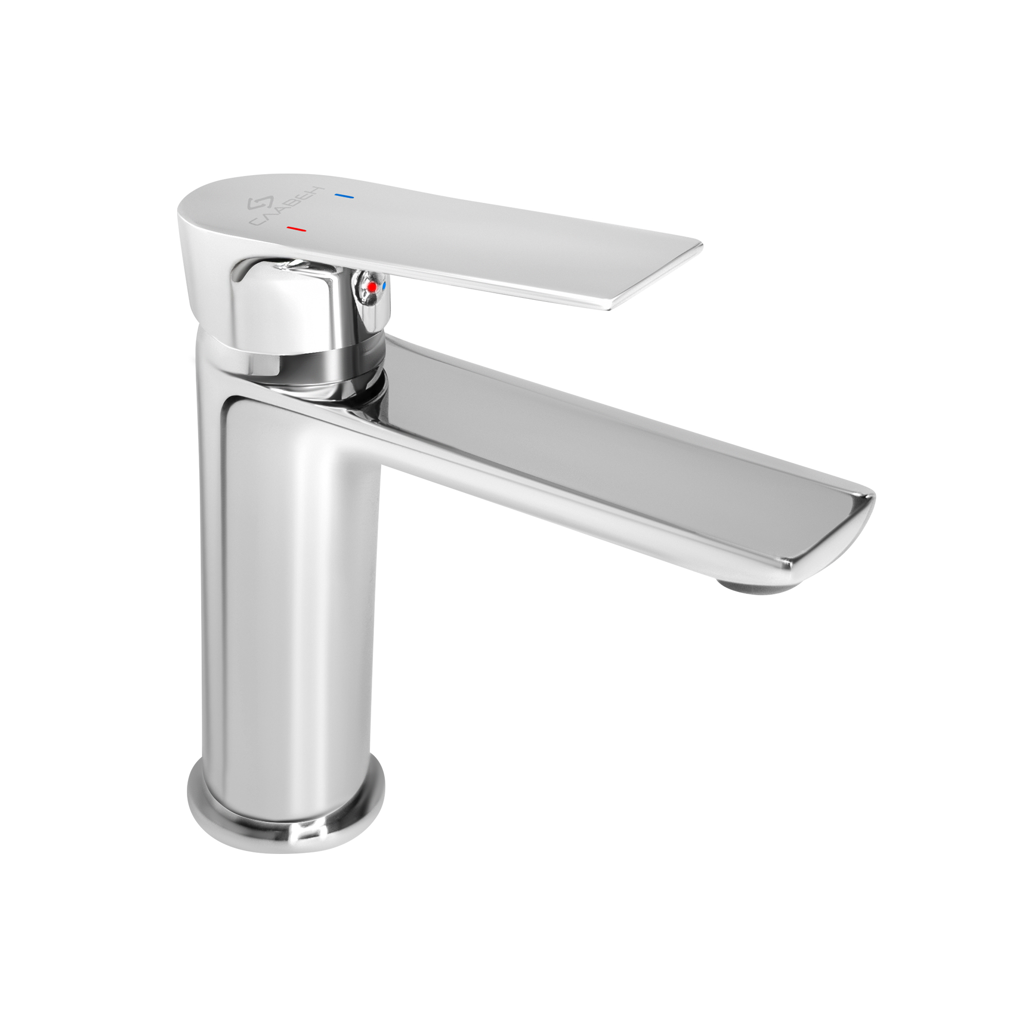 Смеситель для раковины СЛАВЕН Коттедж СЛ-ОД-Н12 с литым изливом, хром