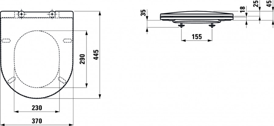 PRO  Сиденье для чаши  soft-close 8989660000001 LAUFEN