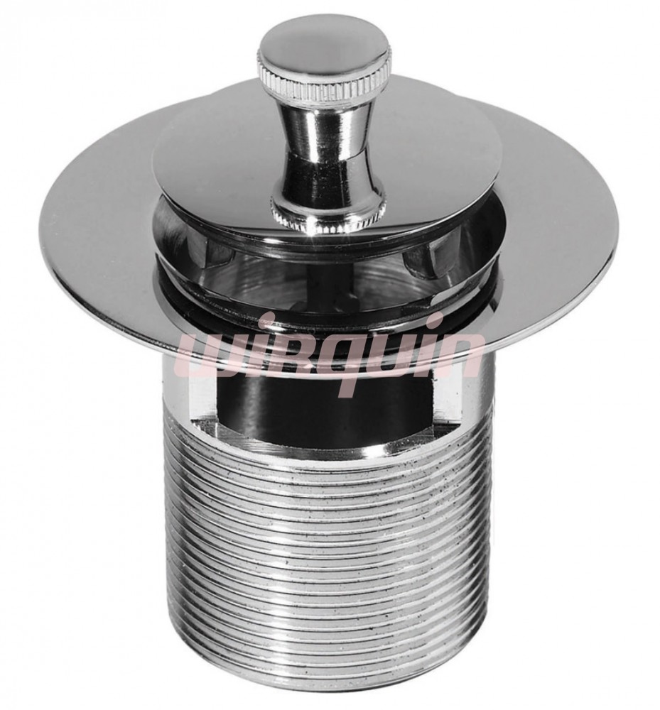 TOP PLAY Выпуск с пробкой осевого вращения(с отверстием для перелива) дл. 75 мм, латунь , WIRQUIN