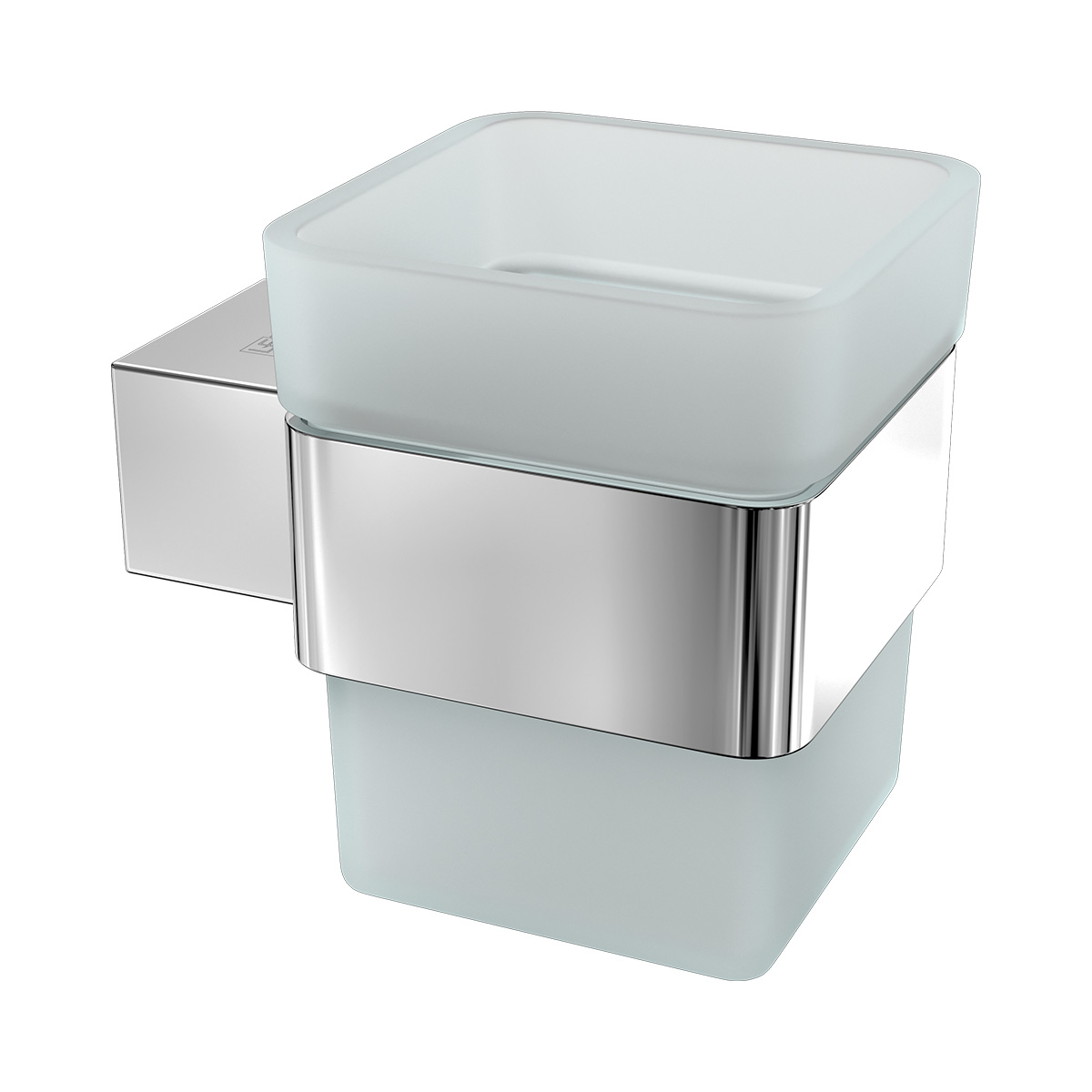 Стакан для зубных щеток SMOOTH LINE с держателем, хром