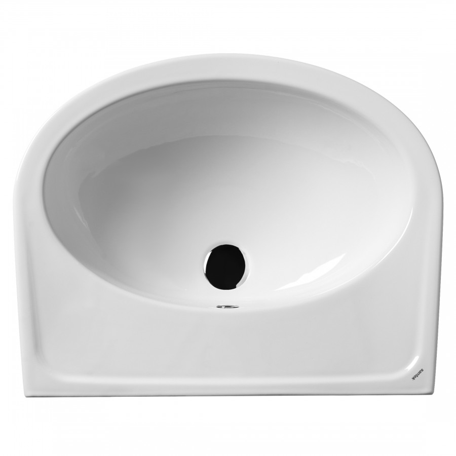 БОРЕАЛЬ Умывальник б/отв 60 см., хр.кольцо, крепление, САНТЕК