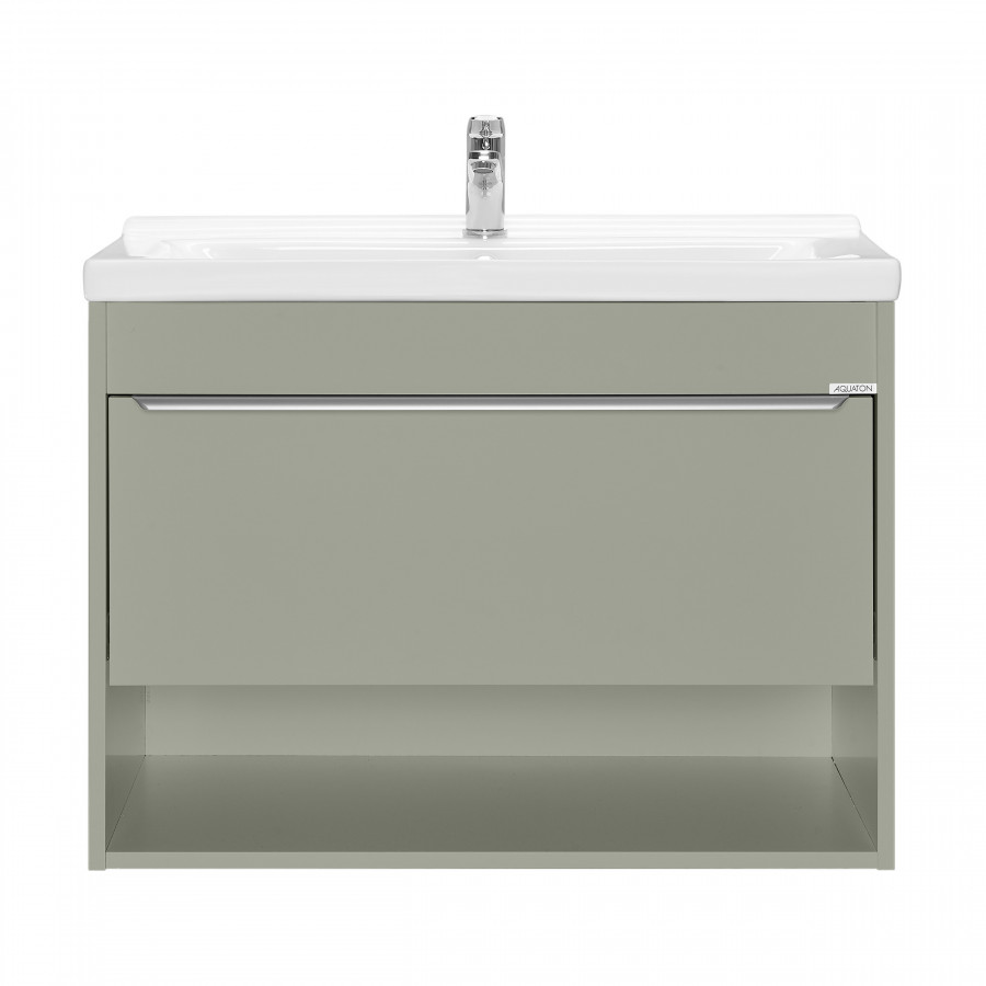 Тумба-умывальник ХОУП 80, 1 ящ., подвесная, хаки (под раковину МИРАНДА 80)