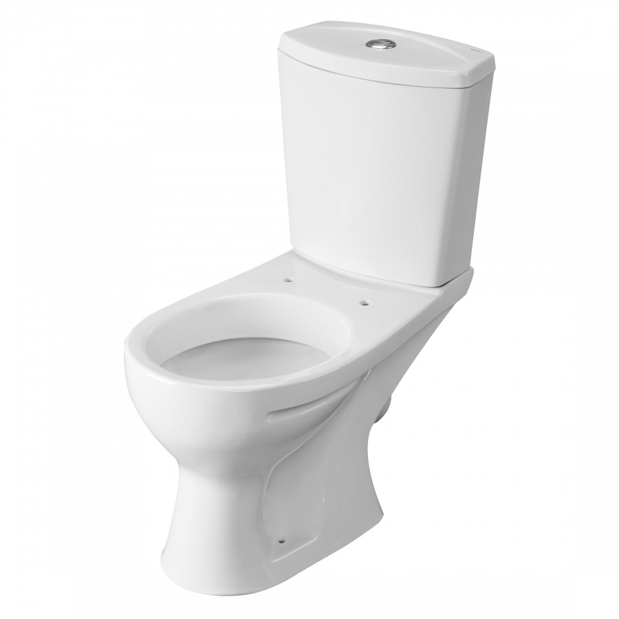 Унитаз-компакт "Ультра" косой выпуск, с кнопочной арматурой и сиденьем  SANTERI