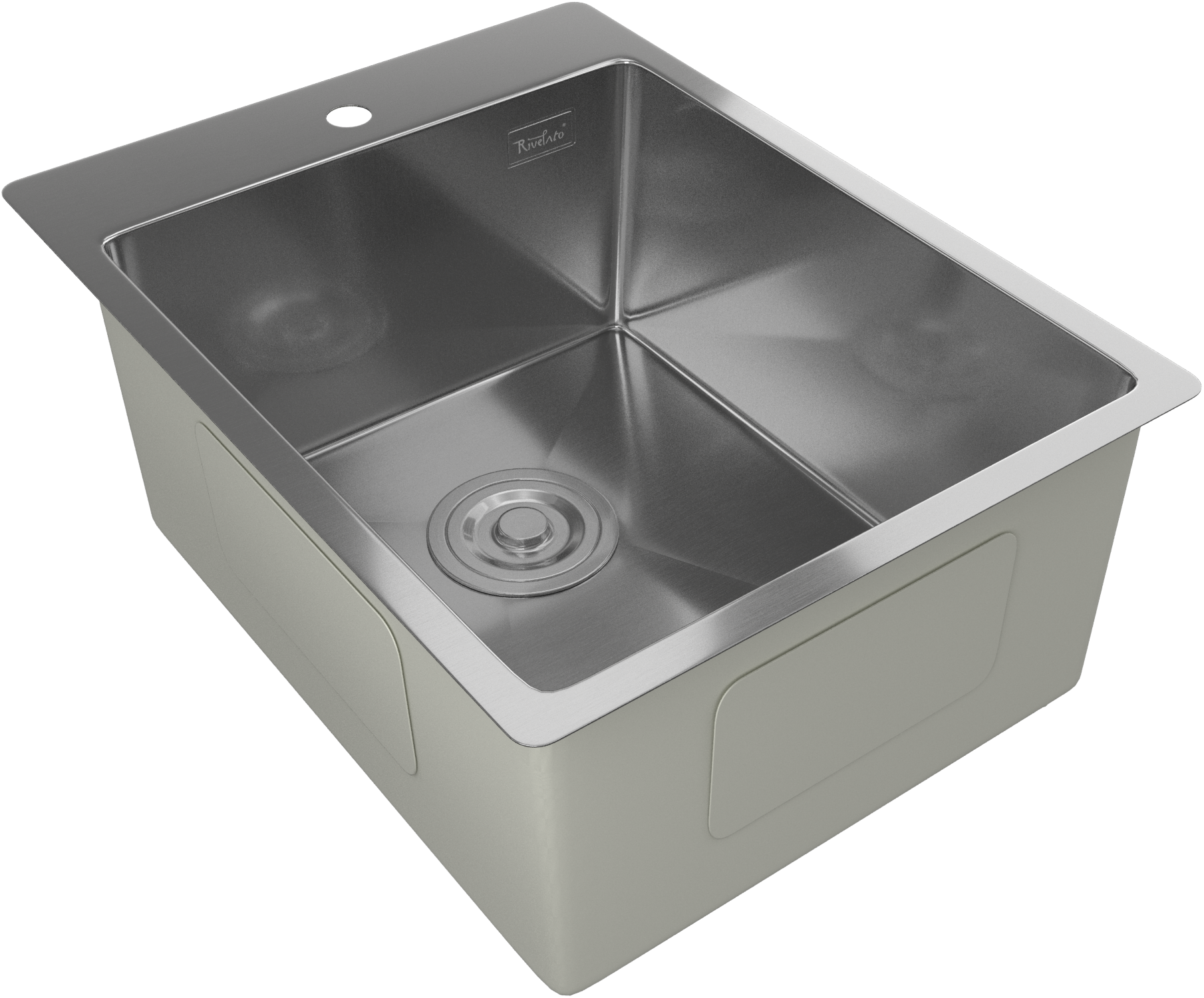 Rivelato Rinox 3850 Мойка нерж.сталь 1 чаша 380*500*200 мм арт.3850